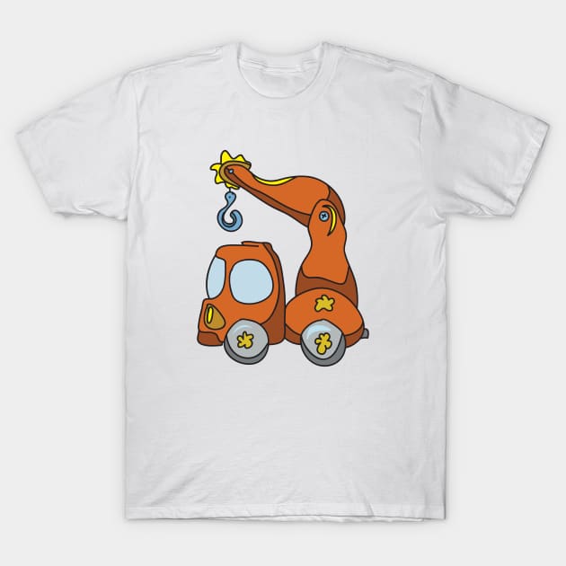 cute kid crane T-Shirt by lisenok